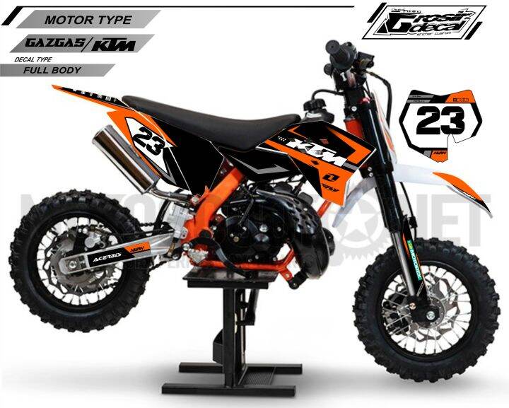 Decal Stiker Striping Trail Mini GAZGAS 50cc / KTM 50cc Fullbody ...