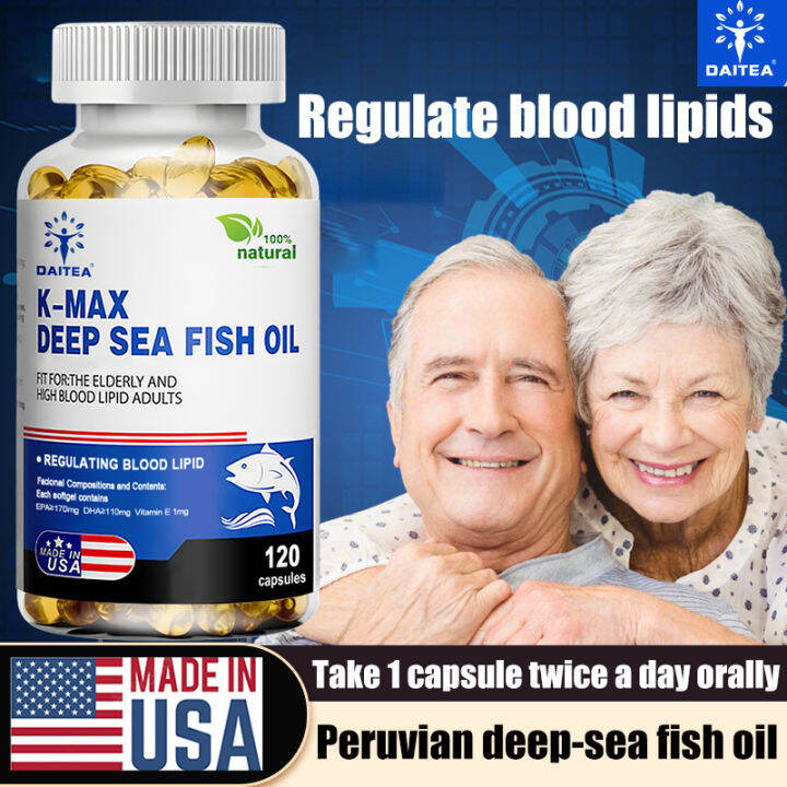 Kmax deepsea fish oil supplement regulates blood lipids, protects