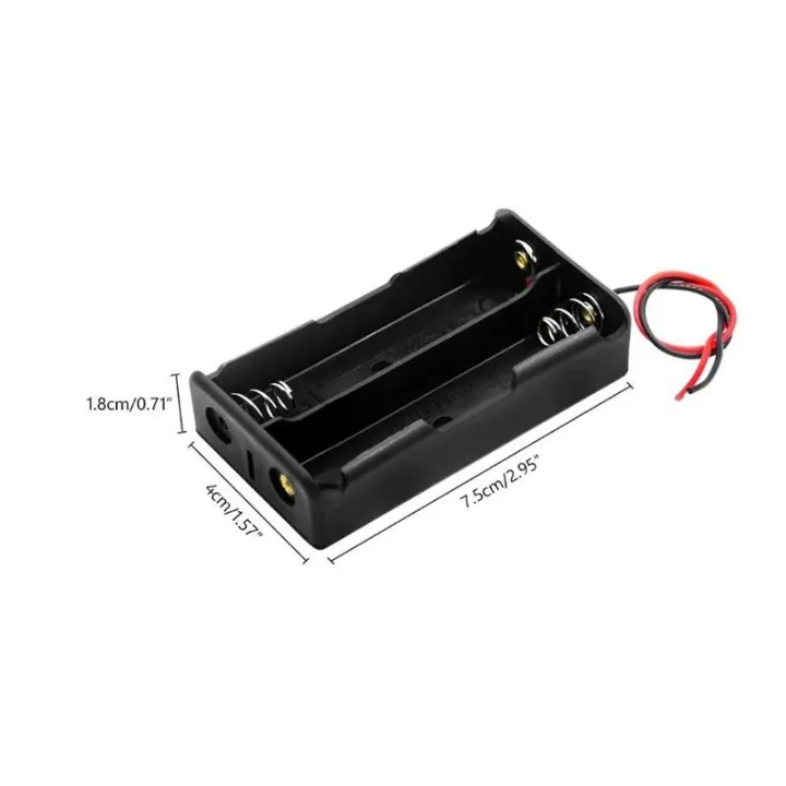 new-black-plastic-1x-2x-3x-4x-18650-battery-storage-box-case-1-2-3-4-slot-way-diy-batteries-clip-holder-container-with-wire-lead