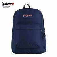 JanSport กระเป๋าเป้สะพายหลังคลาสสิก Superbreak สำหรับผู้หญิงผู้ชายกระเป๋าเป้สะพายหลังมีซิปสำหรับนักเรียนทำงานท่องเที่ยว