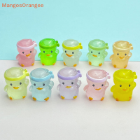 MG 5pcs MINI Luminous Resin เป็ดเรืองแสงในเครื่องประดับขนาดเล็กขนาดเล็กจิ๋วเป็ด