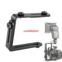 Metal L-Shape Flash Bracket Flashlight Camera Holder Mount Quick Flip DSLR SLR