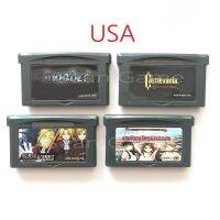 การ์ดตลับเกมวิดีโอคอนโซลแบบถือ USA 32บิต Lovs Hina/castlevania/ เวอร์ชันนักเล่นแร่แปรธาตุโลหะเต็มรูปแบบคอลเลกชันแรก