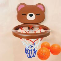 【cw】 Baby Kids Shooting Basket Bathtub Set Basketball Backboard with 3 Balls Shower Fun for Toddlers 【hot】