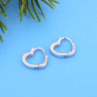 100 Genuine 925 Silver Simple Gold Color Heart Shape Huggie Piercing Hoop Earring Brinco Women Oorbellen Pendientes NEW 2020