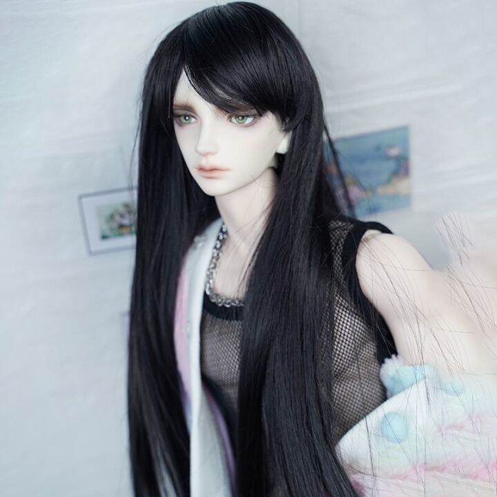 cataleya-วิกผม1-3-1-4-bjd-ผมสีเทายาวตรงและหยิก-bjd-สำหรับตุ๊กตา-bjd-เครื่องประดับตุ๊กตา