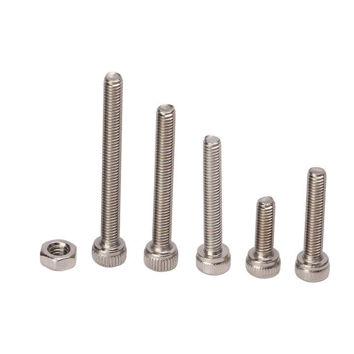 Hex Socket Head Screws, Standard Thread M3 Bolt Nut Assortment Kit for
