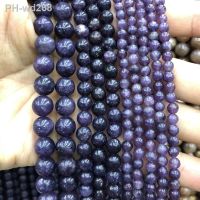 Wholesale 100 Natural Lepidolite Gemstone Beads 4MM 6MM 8MM 10MM Round Stone For Jewelry Loose Strand15.5