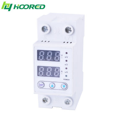 【✱2023 HOT✱】 Chukche Trading Shop 63a 230V Din Rail ปรับได้มากกว่าแรงดันไฟฟ้าและใต้รีเลย์เครื่องปกป้องป้องกันอุปกรณ์แรงดันไฟฟ้า