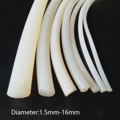 Silicone Rubber Cord White Seal O Ring Cord Φ1.5mm 2mm 3mm 6mm 8mm 10mm 12mm 16mm