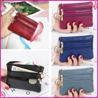 XUESHE อเนกประสงค์ Short Small หนัง PU with Key Ring Keychain Card Holder Mini Coin Purse Wallet Money Bag