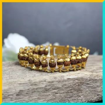 Rudraksha Lord Mahakaal Shiv ji Trishul Damroo Lucky Charm stretch bracelet  For Men And Women – Astro Crystal Mart