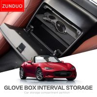 ZUNDUO Glove Box Auto Storage Interval For Mazda MX-5 RF MIATA 2015 - 2019 Storage Console Shuffle Box Black Central storage box