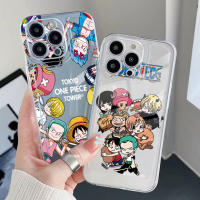 สำหรับ VIVO Y15A Y15S T1 5G Y21S Y21A Y21S Y33S Y12S Y11S Y12A Y01 Y1S Y01C Y20s G Y20A อะนิเมะ OnePiece Ensemble คุณภาพสูงสแควร์ Edge Air Cushion Cover Full Len กรณีป้องกัน