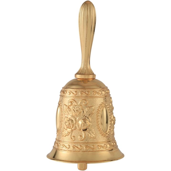 Hand Bell, Metal Tone Ring Alarm Hand Hold Service Call Bell Desktop