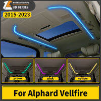 บรรยากาศแสงหลังคาโมดูลแสงคงที่สำหรับโตโยต้า Alphard Vellfire 30ชุด2015-2022เปลี่ยนสีอัตโนมัติอุปกรณ์เสริม *