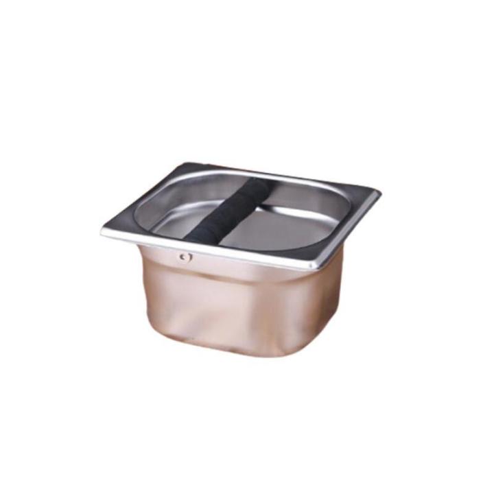 Stainless Steel Coffee Knock Box Container Coffee Grounds Container Coffee Bucket For Barista S L Size Kitchen Accessories