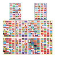 10 Sheets Of World Flag Stickers Self-Adhesive Flag Stickers World Match Face Stickers Flag Stickers Face Stickers Random Style