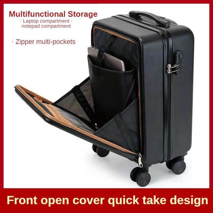 ☼The New Front Opening Luggage Luggage Travel Bag Luggage Trolley