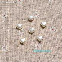 Beige Color Heart Shaped Spacer 9MM Lovely ABS Pearl Beads For Bracelet Making Departments Fashion Jewelry Making Accessories