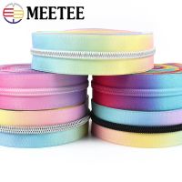 2Meters 5# Rainbow Nylon Zippers Tape Clothes Decorative Zips Repair Kit Bag Jacket DIY Sewing Supplies Material Accessories Door Hardware Locks Fabri