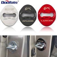 ☽✢✐ 4pcs/set Stainless steel Car Door Lock Cover for Mitsubishi RALLI ART Lancer Outlander Interior Protection Case Accessories