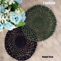 【CW】♧  Round Cotton Table Dish Crochet Placemat Cup Mug Coaster Doily