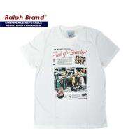 [S-5XL] Ralph Brand Clic เสื้อยืดผู้ชาย ผ้าCotton100% ฟอก ลาย 7UPS-5XL