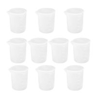 10Pcs Silicone Measuring Cups 100 Ml Silicone Cups Non Stick Mixing Cups DIY Glue Tools Cup For Handmade Craft Promotion