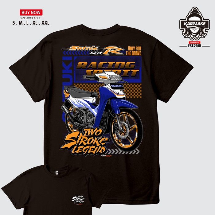 เสื้อยืด-ลาย-suzuki-satria-120r-2-tak-lumba-kamikaze-สําหรับรถจักรยานยนต์