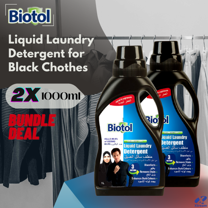 Biotol Liquid Laundry Detergent for Black Clothes Anti Bacterial 1L