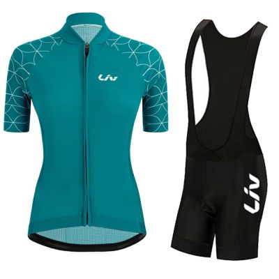 Women Clothing Sets Female Cycling Jersey Womens Cycling Shorts Woman Clothes Mountain Bike Bicycle Set Sportwear LIV