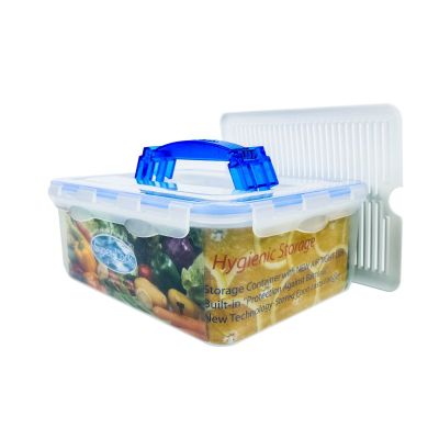 กล่องถนอมอาหาร พร้อมหูหิ้ว ป้องกันเชื้อราและแบคทีเรีย เข้าไมโครเวฟได้ ความจุ 5500 ml. แบรนด์ Super Lock รุ่น 5049