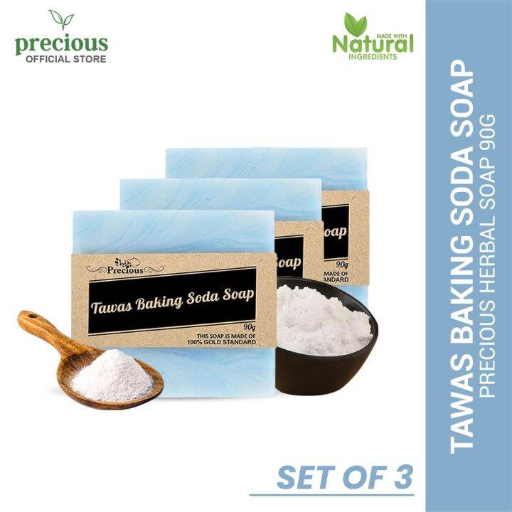 Precious Herbal Solutions Tawas Baking Soda body wash soap facial wash