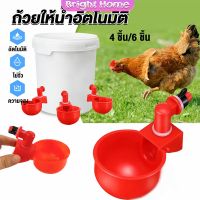 ถ้วยให้น้ำอัตโนมัติ สำหรับไก่ 4 ชิ้น 6 ชิ้น Automatic drinker