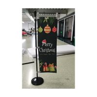 Mini Nobori Banners Merry Christmas Flag Decoration 100 Polyester With Flagpole Hot Selling