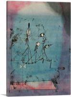 เครื่องกระตุกรูปภาพพิมพ์บนผ้าใบโดย Paul Klee X ลึก