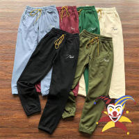 เย็บปักถักร้อย Embroidery Sweatpants ผู้ชายผู้หญิงหลวม Drawstring Joggers กางเกง