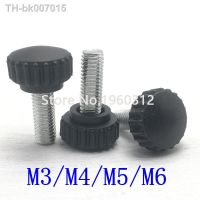 ✈  5pcs/lot  m3 m4 m5 m6 knurled Nylon Round Plastic Head Handle Thumb Screw Bakelite Bolt Black Bakelite hand screw