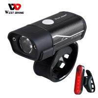 ∈✳卍 WEST BIKING Bicycle Light L2 LED Bike Headlight Taillight Kit USB Rechargeable Battery Flashlight Bike Torch Lamp