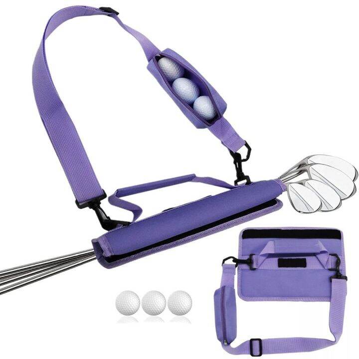 ZANGTA Portable Adjustable Shoulder Strap Mini Golf Shoe Bag Golfball
