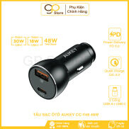 Tẩu Sạc Nhanh Ô Tô Aukey CC-Y48 công suất 48W Hỗ trợ PD