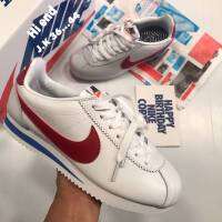 รองเท้าN Cortez Basic SIZE.36-45 *white* คลาสสิก ลดแรงกระแทก การยึดเกาะได้ดี รองเท้าผ้าใบ รองเท้าผู้ชาย-หญิง รองเท้าแฟชั่น รองเท้าใส่เที่ยว