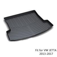 1Set Car Cargo rear trunk mat For VW Volkswagen Jetta Mk6 A6 2013 2014 2015 2016 2017 Liner Tray Waterproof Anti-slip mat Accessories