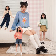 BLEUBIRD Áo nỉ cotton dáng rộng Bleubird Sweatshirt