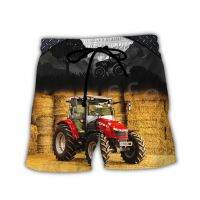 2023Newest Worker Farmer Tractor instrument NewFashion Unisex Casual 3DPrint Summer funny Beach Shorts Short Pants s-1