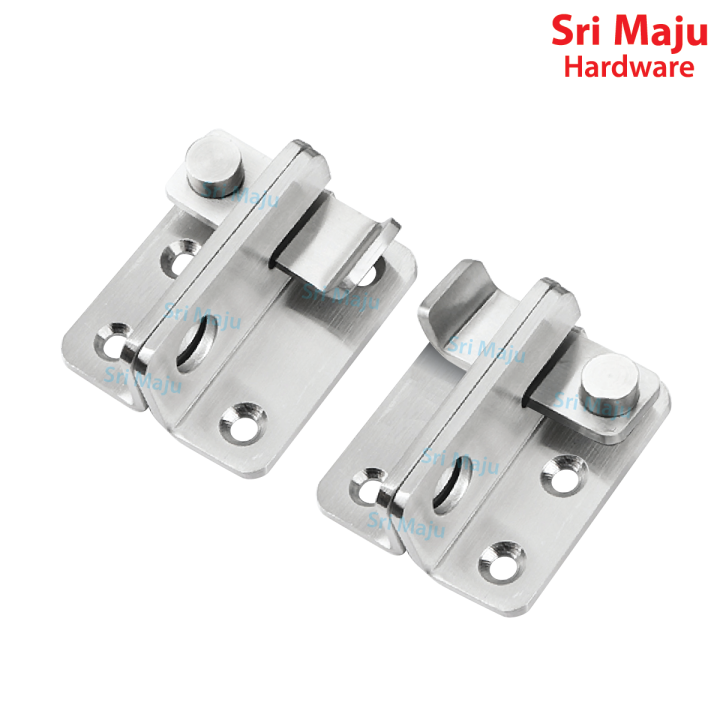MAJU FSL 62mm Stainless Steel Flip Door Latch Pad Lockable Bolt Latch