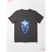 Luner เสื้อยืดลำลอง Godzilla vs Kong - Official Team Godzilla Neon Clic T-Shirt Essential T-Shirt Short sleeve T-shir