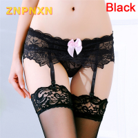 ZNPNXN แฟชั่นใหม่เซ็กซี่ผู้หญิง SHEER Lace ผู้หญิงลูกไม้กระโปรงถุงเท้าเข็มขัด suspender