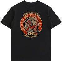 American Indian Shirt for Men Old Biker Racer Retro Vintage Apparel Mens Short Sleeve T-Shirt Tee